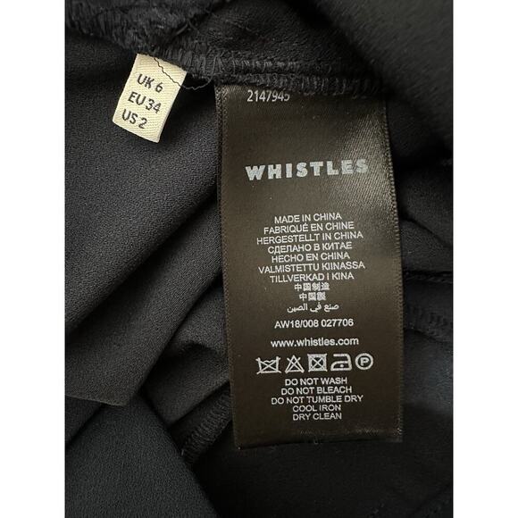 Whistles Wide Leg Tailored Trouser Culottes Pants Minimalist Workwear - Size‎ 2 - Picture 10 of 12